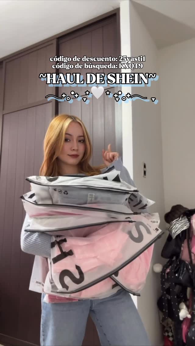 Instagram post by @vasti.castelo for Shein. Caption reads: 🍓Haul de shein de ropita linda 🍓
@shein_mex....