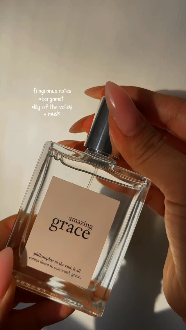Instagram post by @__karen_blanco__ for philosophy. Caption reads: #gifted @lovephilosophy’s Amazing Grace Eau de....