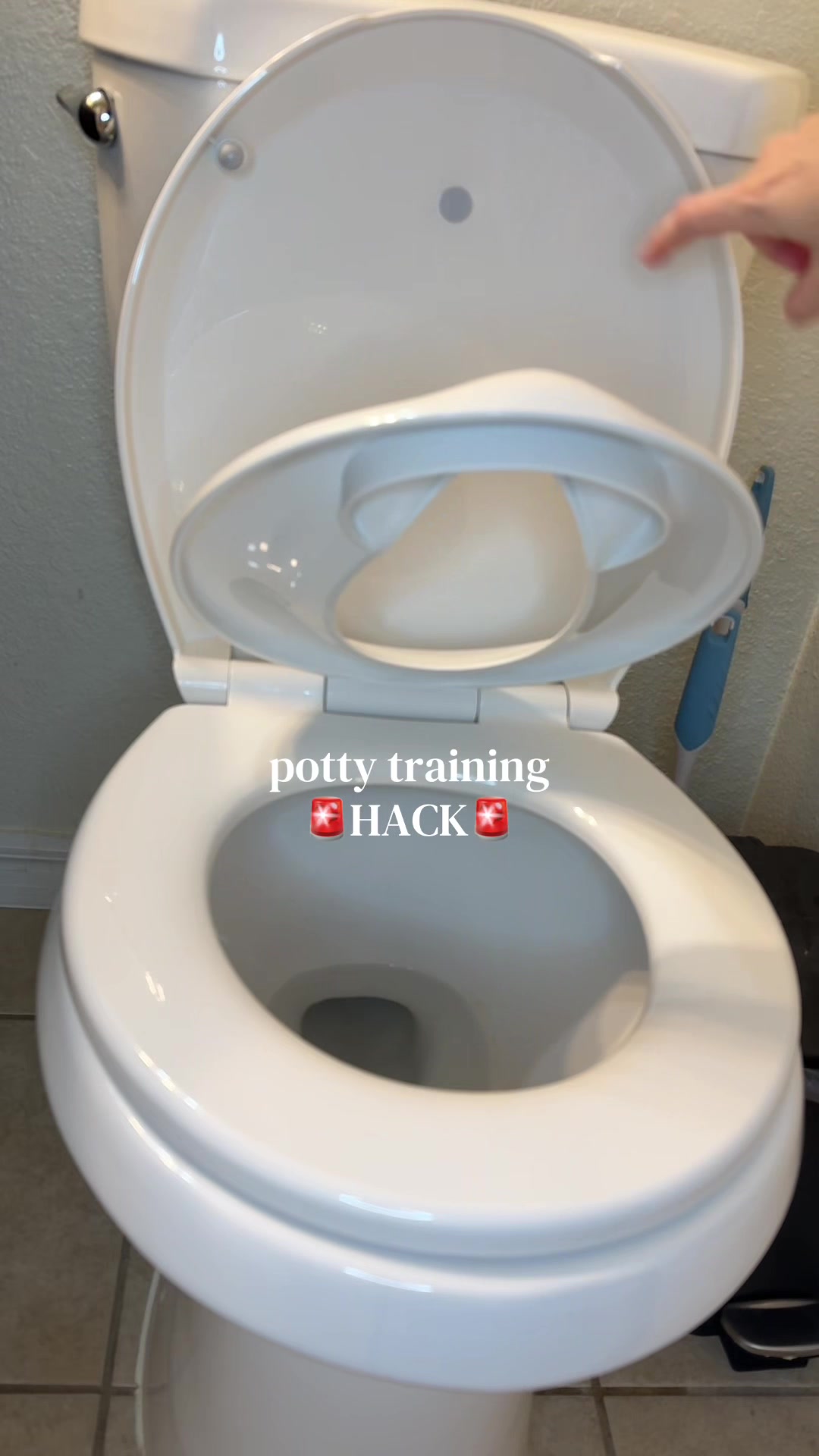 TikTok post by @tristaradomski for Jool Baby. Caption reads: [...] a built in potty seat that is removal! @Jool....