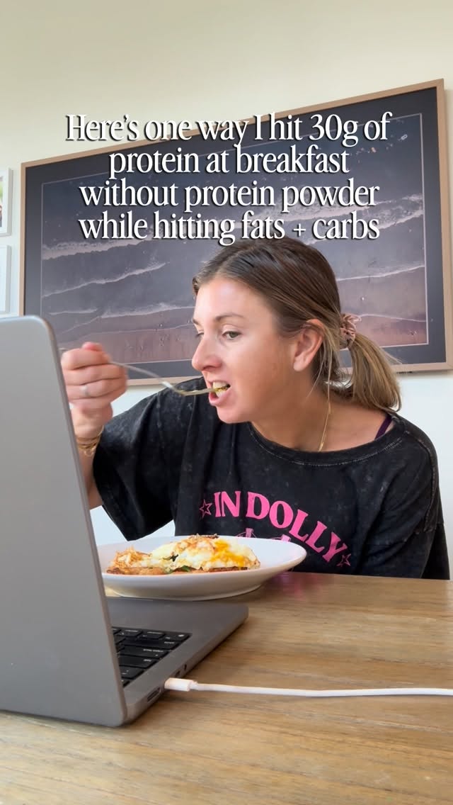 Instagram post by @sarahfit for Caraway Home. Caption reads: Comment macros for my macro cheat sheet bundle ⬇️....