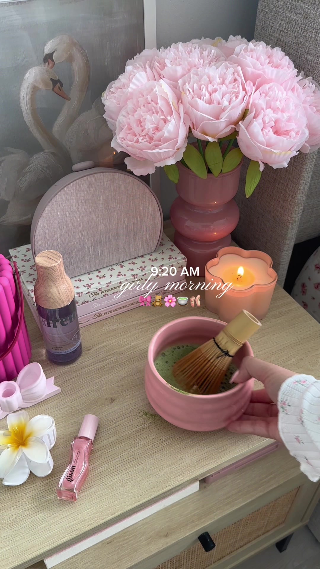 TikTok post by @thatgirlsow for Intelligent Change. Caption reads: how my mornings look like⛅️🌸🧸loving this banana....