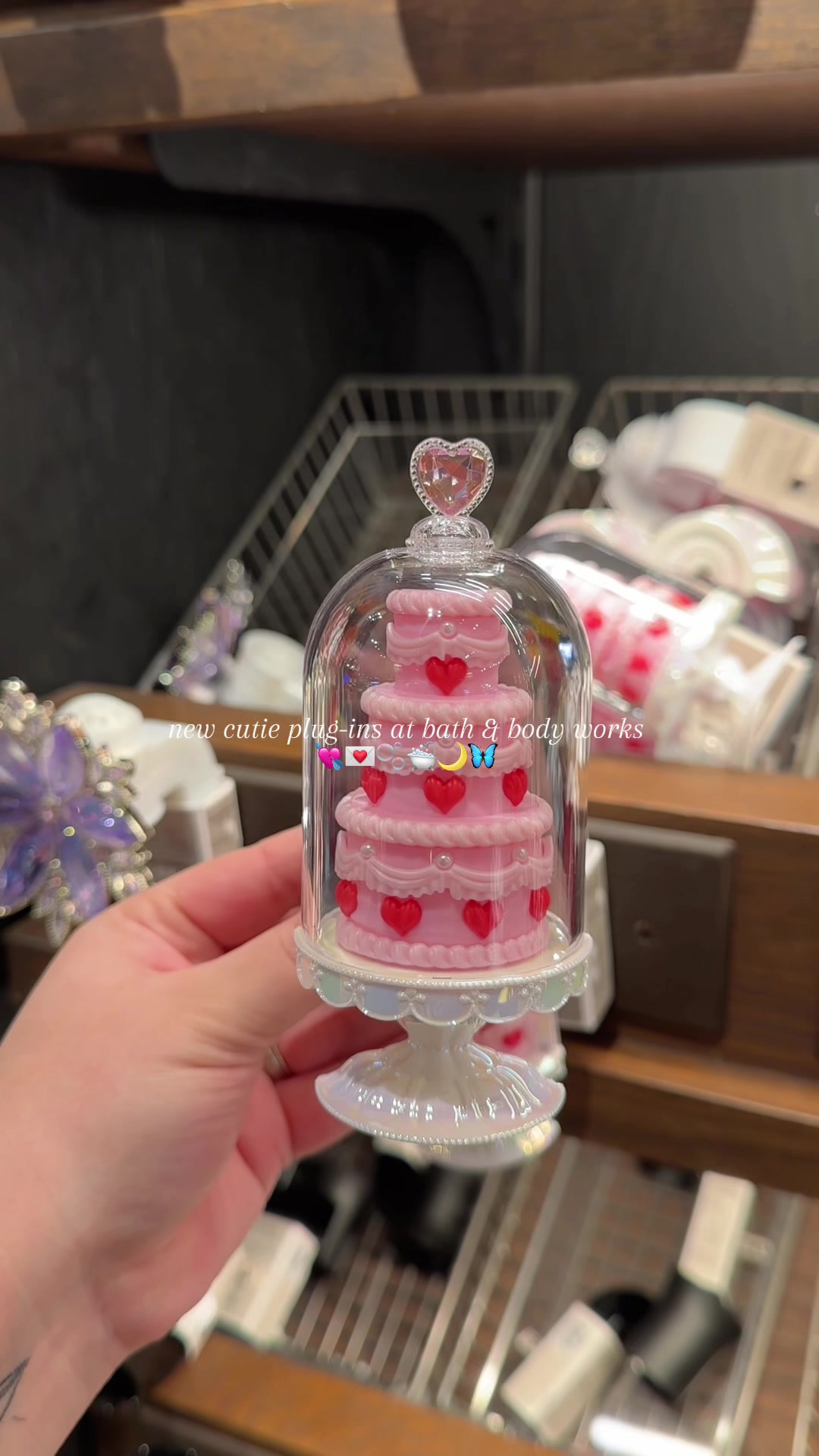 TikTok post by @emilyfahrlander for Bath & Body Works. Caption reads: [...] & bathtub!!! Omgggg 💌💘 🫧 🛁  @Bath & Body....