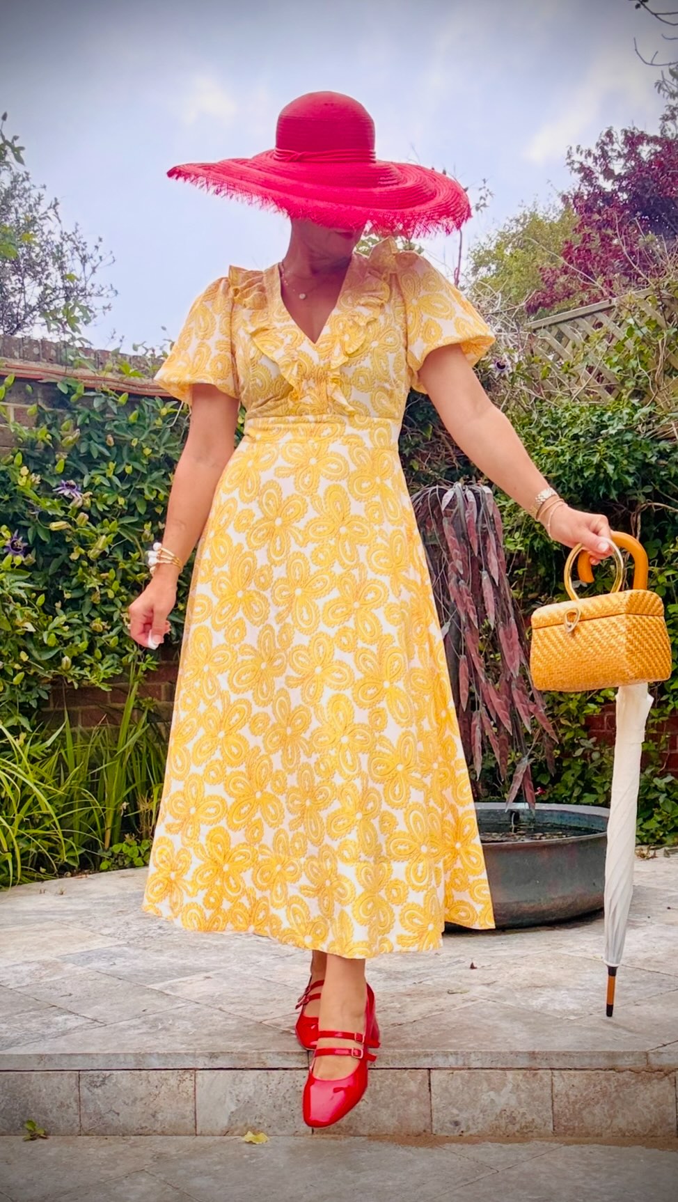 Instagram post by @definedstyling for GLAS EYEWEAR. Caption reads: Styling a harmonious colour mix of red and yellow....