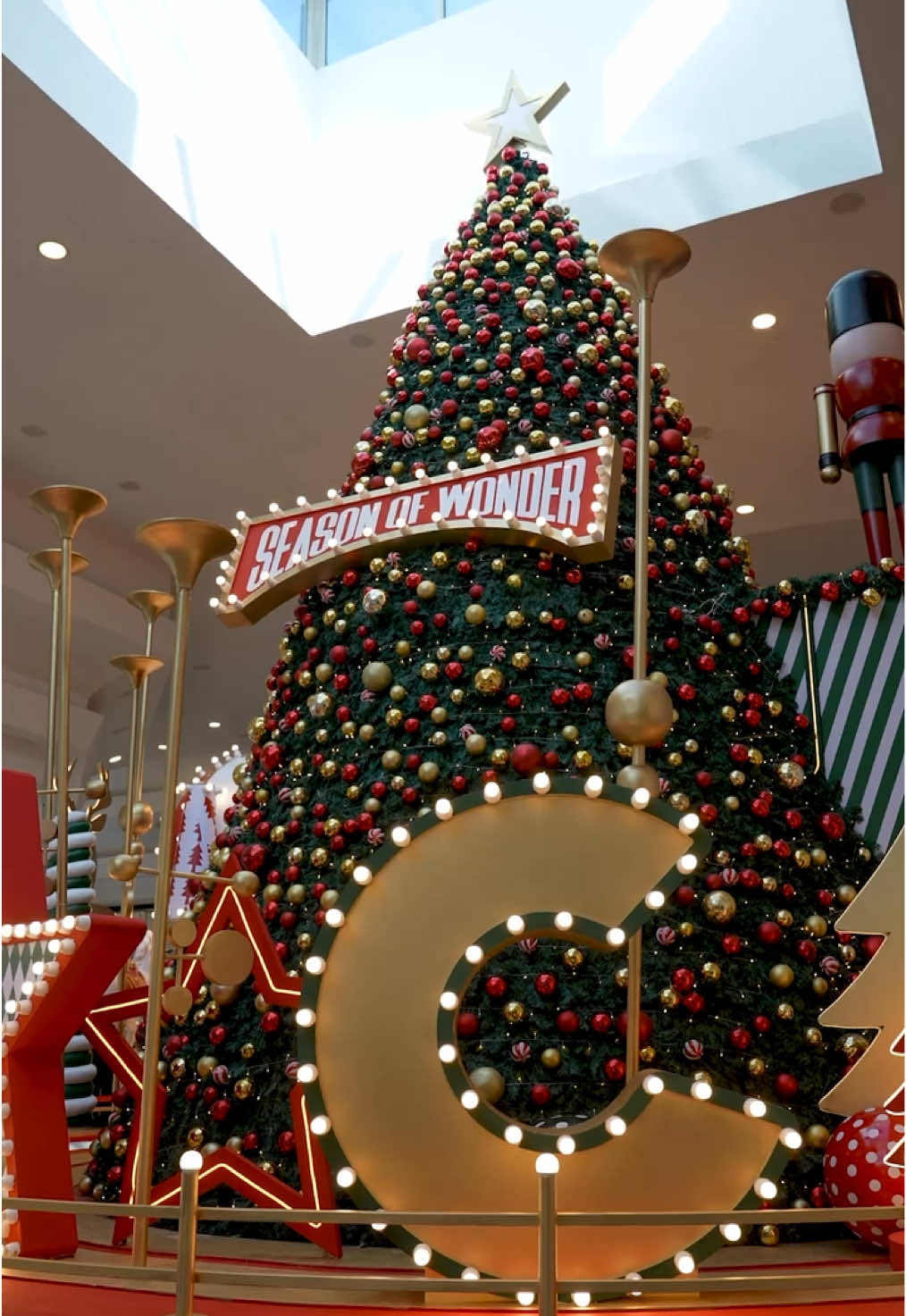 TikTok post by @citycentreegypt for Majid Al Futtaim. Caption reads: The festive season has arrived at City Centre....