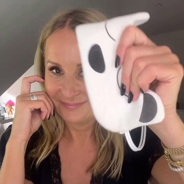 Instagram post by @nadinebaggott for Yepoda. Caption reads: AD DOUBLE CLEANSING FOR PRETTY SKIN WITH @yepoda....