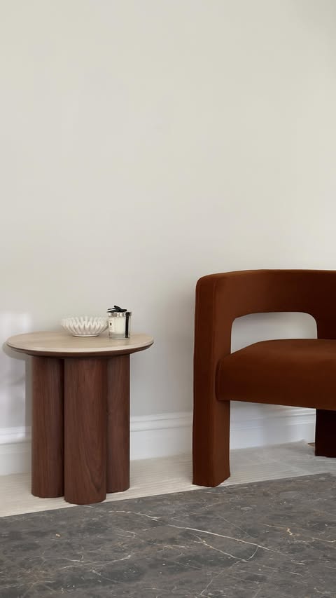 Instagram post by @onlydila for Cult Furniture. Caption reads: [...] brings. Ad Noelle Side table from ....