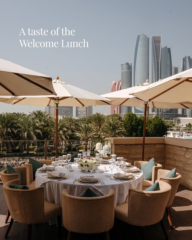 Instagram post by @byblos_sur_mer for InterContinental. Caption reads: [...] a Welcome Lunch at Byblos Sur Mer,....