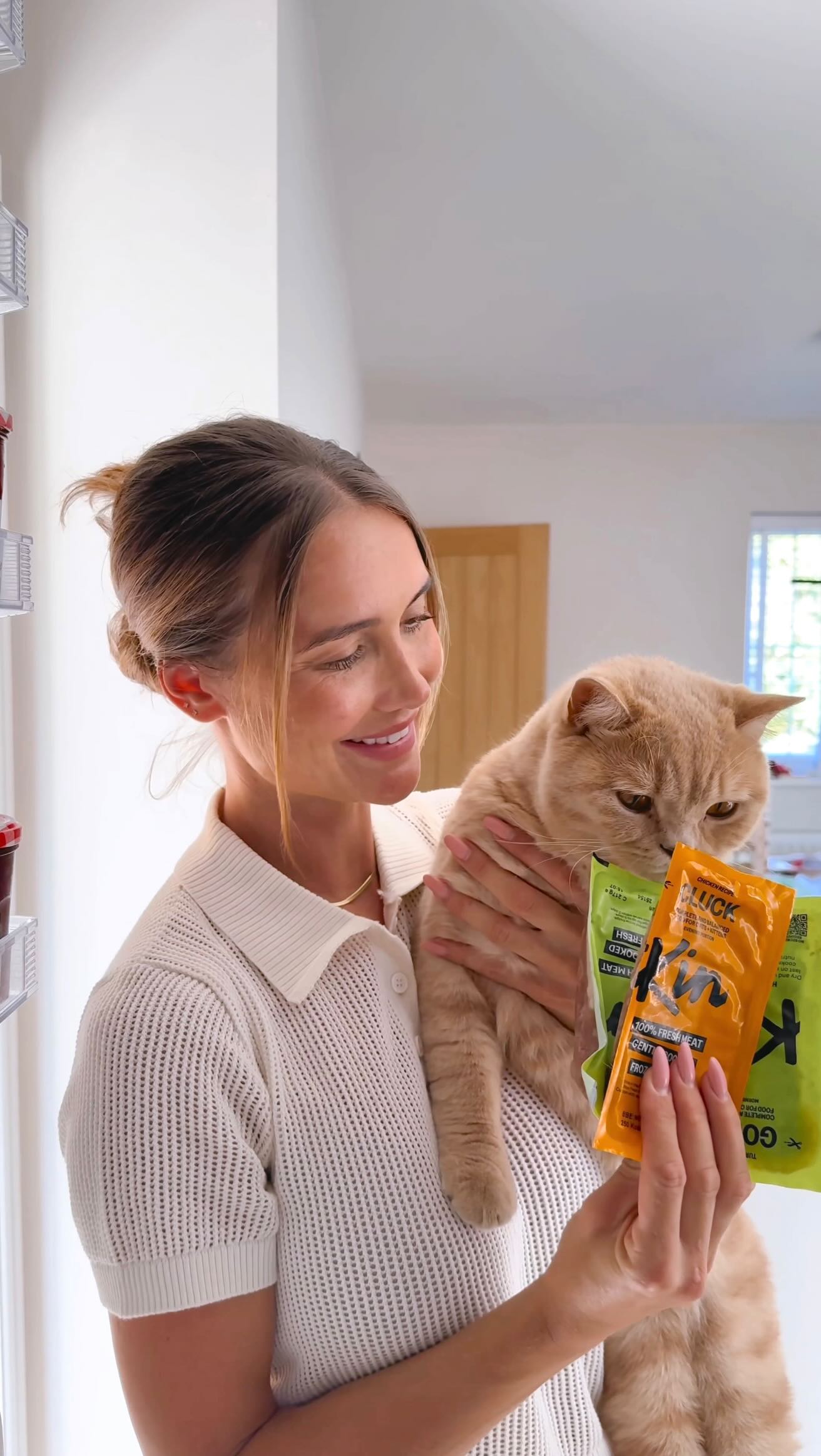 Instagram post by @sophie__church for KatKin. Caption reads: AD | Guys, I couldn’t believe it when my cat Boo....