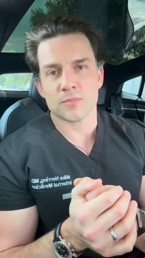 Instagram post by @dr.mike_md for FIGS. Caption reads: [...] in the dosage. Wearing, per usual, @wearfigs....
