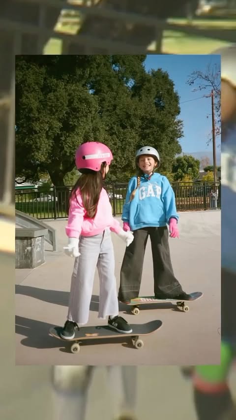 Instagram post by @chikastagram_0425 for GAP. Caption reads: [...] and @chikastagram_0425 share their first Gap....