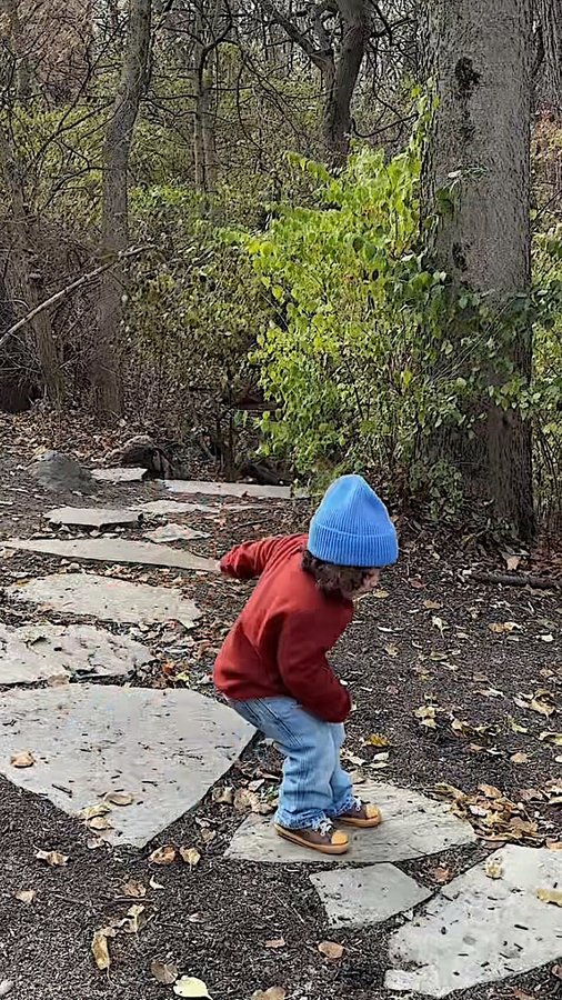 Instagram post by an influencer for REI. Caption reads: matching in the @rei trailsmith fleece- such a....