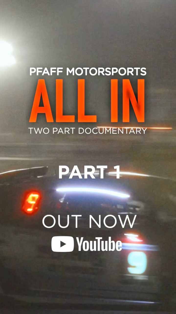 Instagram post by @imsa_racing for Canadian Tire. Caption reads: ALL IN 2025 is LIVE 👊🔥 Watch Part 1 now on our....