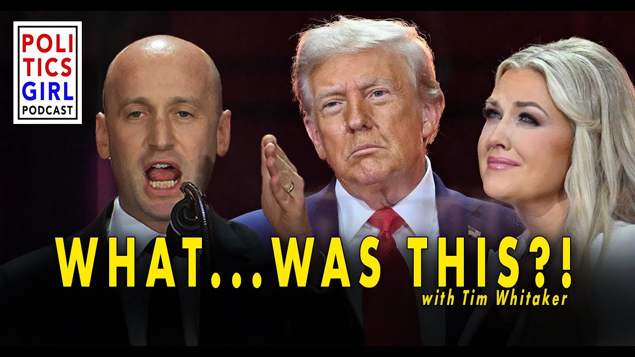 YouTube post by @PoliticsGirl for Calm. Caption reads: Two Separate Realities: A Conversation w/ former....