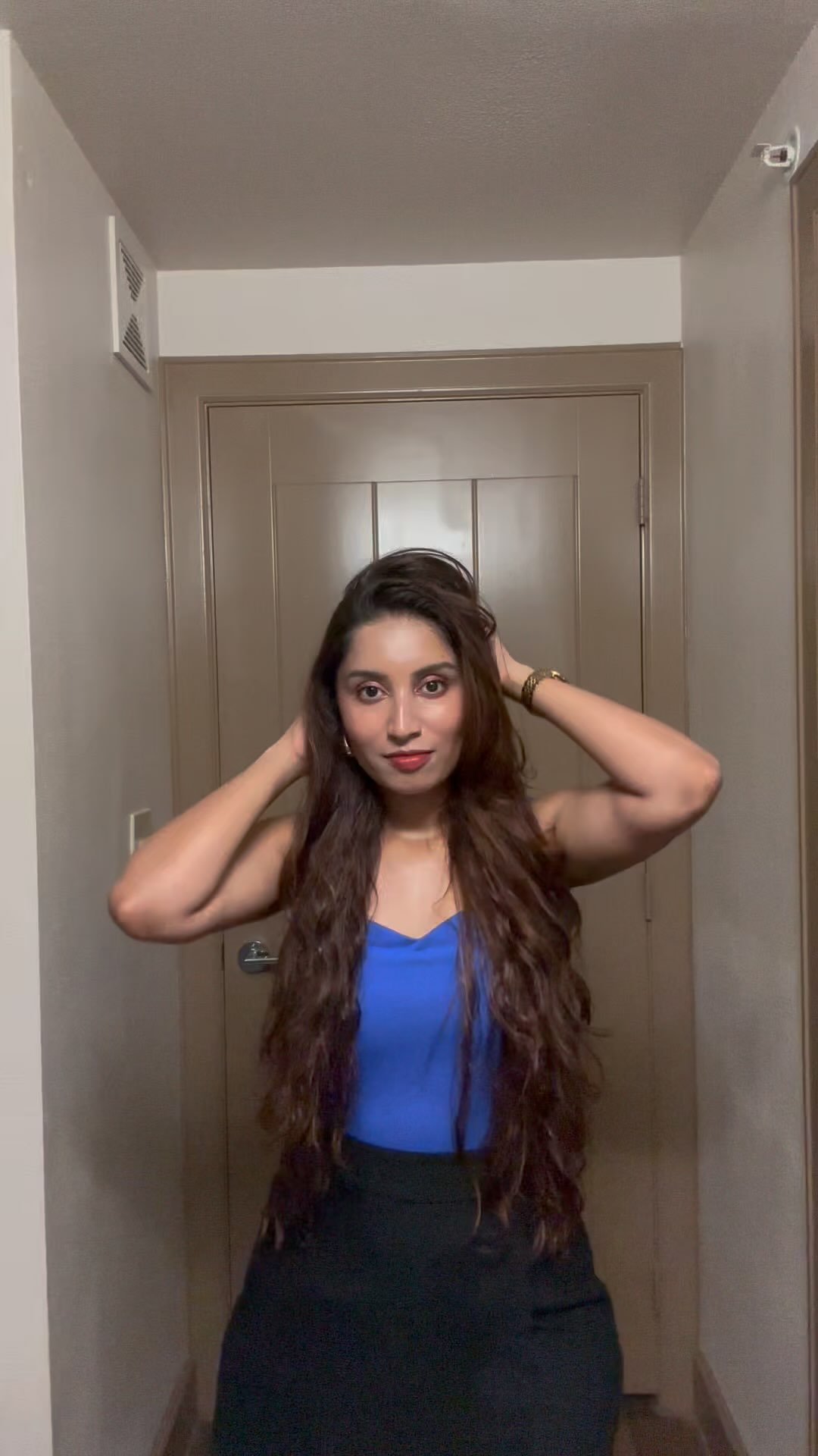 Instagram post by @kruthi_pruthviraj for OLAPLEX. Caption reads: Use my referral code "KRUTHI67992"to enjoy 15% OFF....