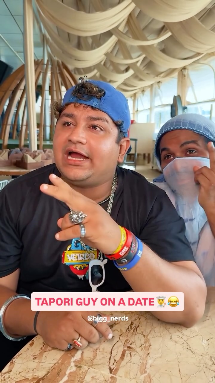 Instagram post by @bigg_nerds for Swiggy. Caption reads: Date pe aaya hai lala🤣🔥
@swiggy_dineout ne piase....