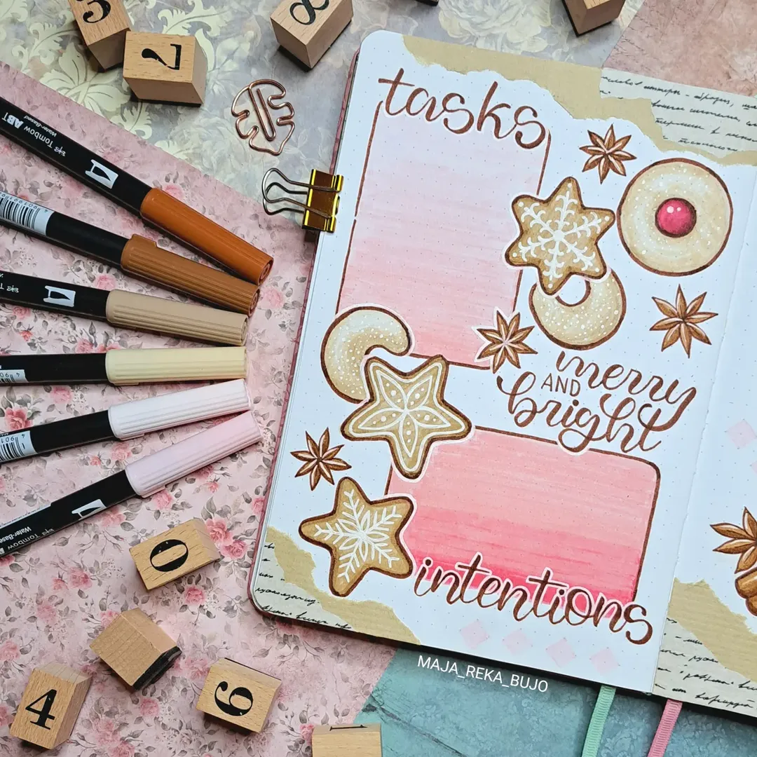 Instagram post by @maja_reka_bujo for Scribbles That Matter. Caption reads: [...] The notebook I'm using is from....