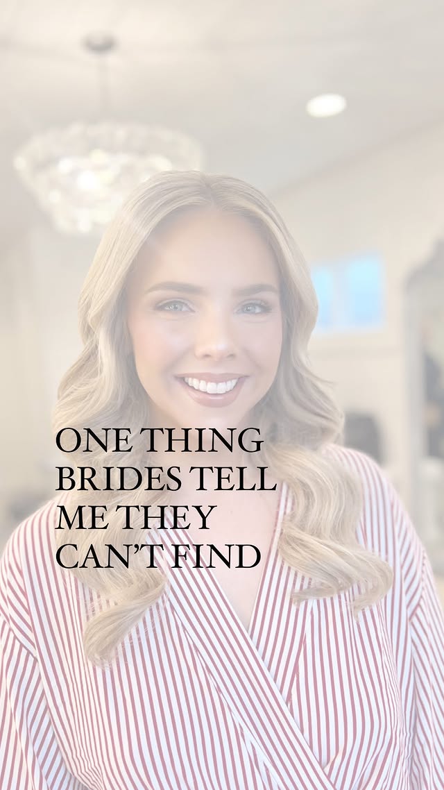 Instagram post by @idohairbykmay for BRIDES. Caption reads: Ever notice how inspo photos always focus on the....