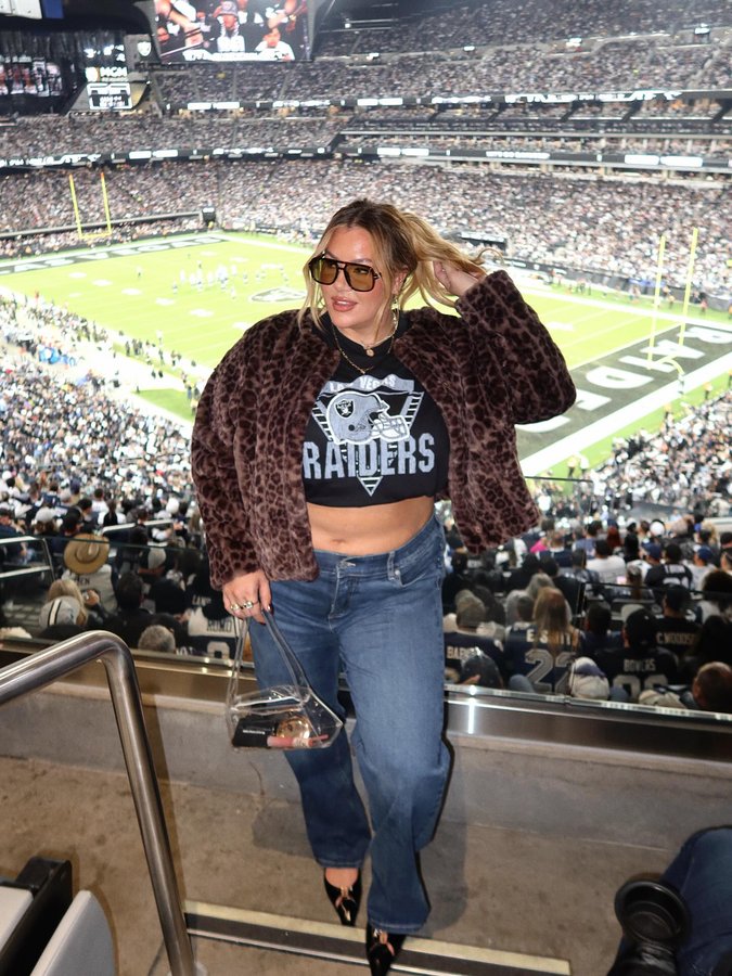 Instagram post by an influencer for Torrid. Caption reads: [...] ✨🏈 36 hours in vegas with @torrid 🤎✨ it....