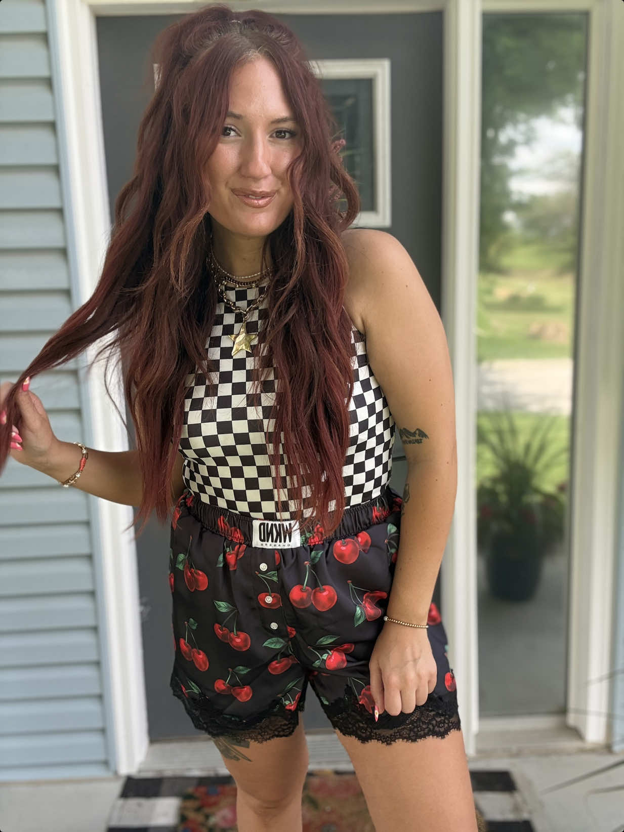 TikTok post by an influencer for WKND Chasers. Caption reads: [...] it I’m obsessed ❤️‍🔥🍒 @WKND Chasers....