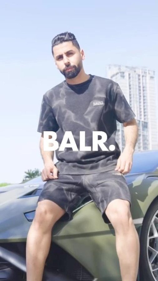 Instagram post by @khaledahmed.74 for BALR.. Caption reads: BALR. #werbung #balr #balrxmas #balr #balrjpn....