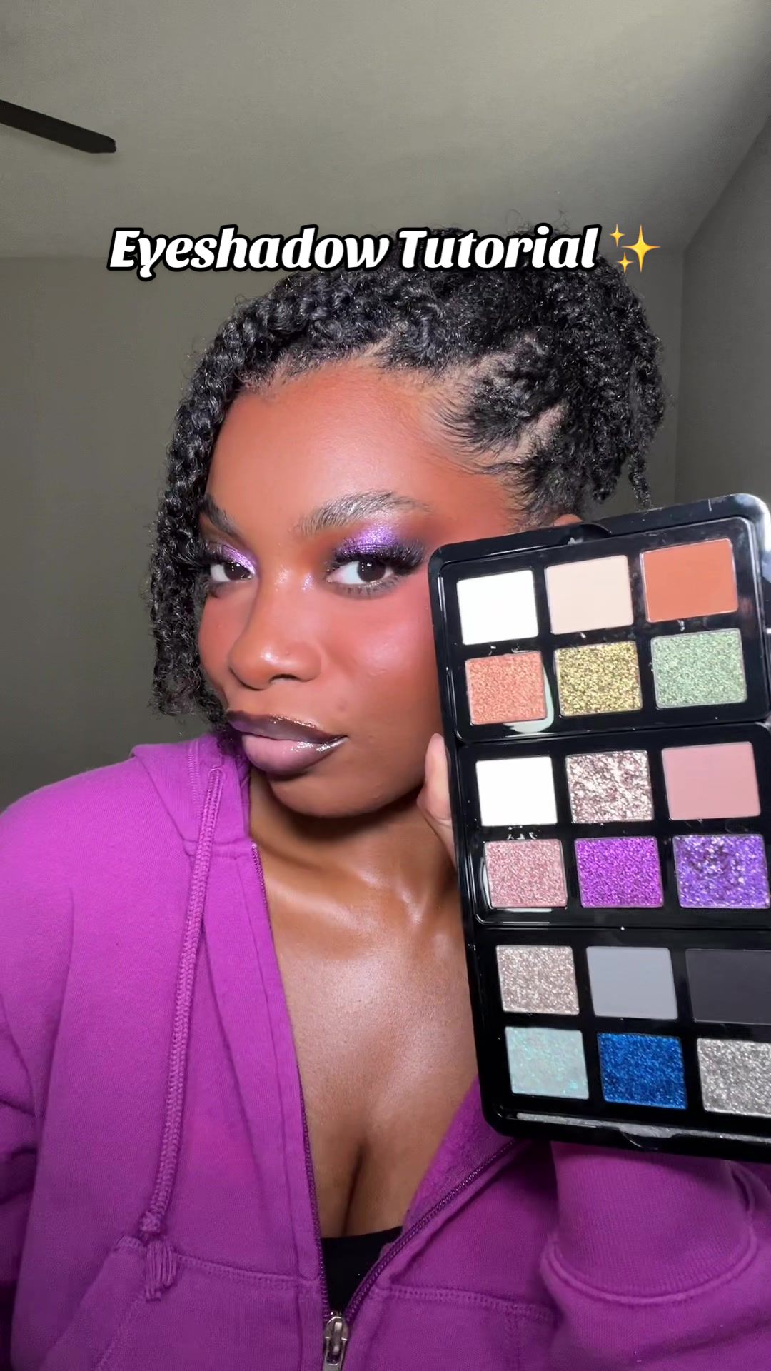 TikTok post by @ashleecookk for Danessa Myricks Beauty. Caption reads: [...] DMB palette BADDDDD😩@DanessaMyricksBeauty....