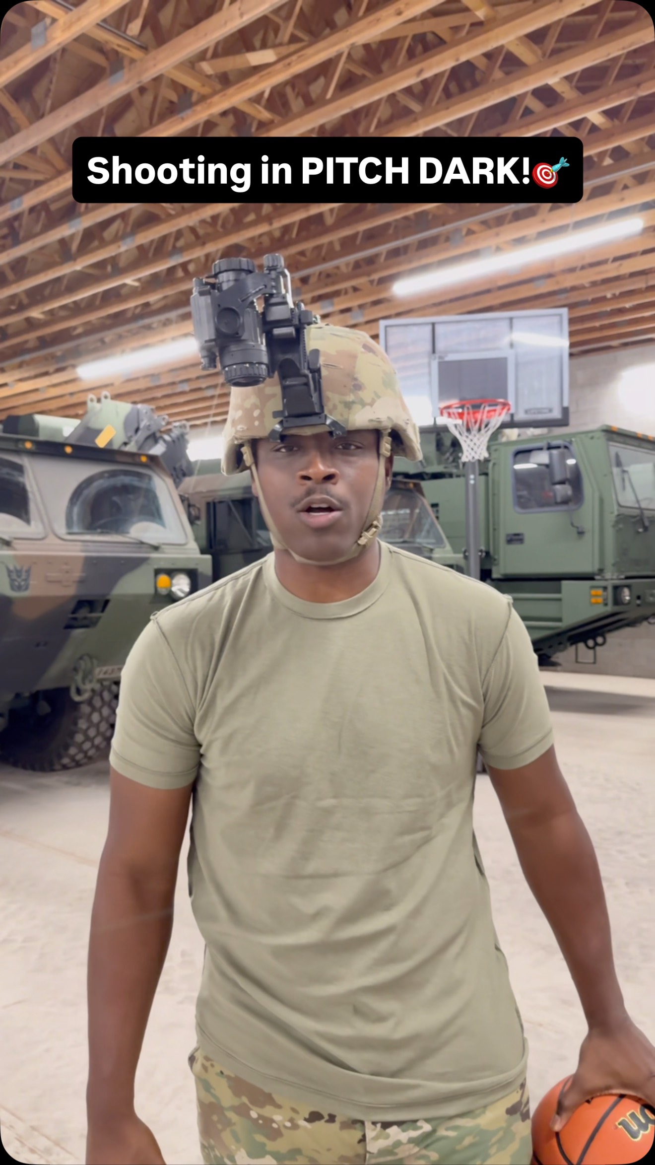 Instagram post by @lethalshooter for National Guard. Caption reads: Ya’ll goin LEARN!😤 Lights on or off, it doesn’t....