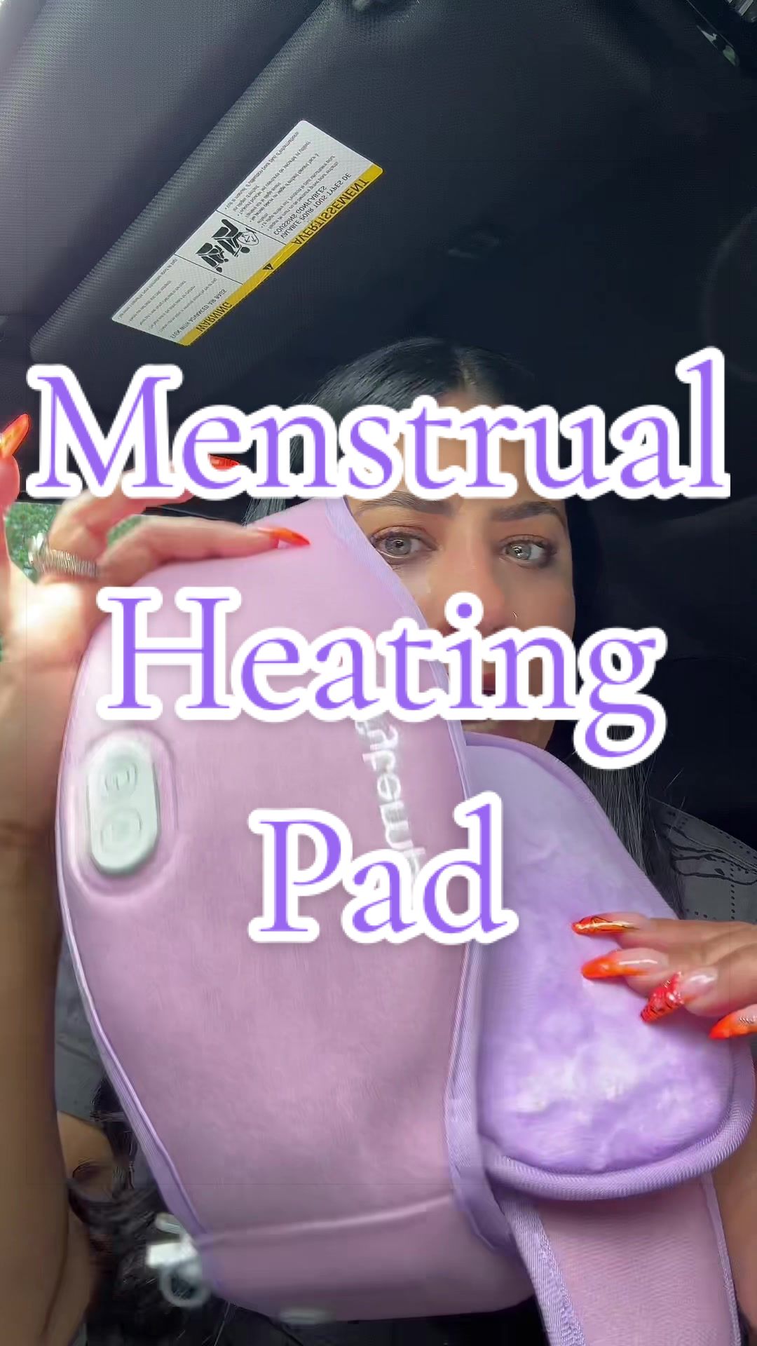 TikTok post by @ladyliz100 for Comfytemp. Caption reads: [...] pad for the front cramps and back!!....