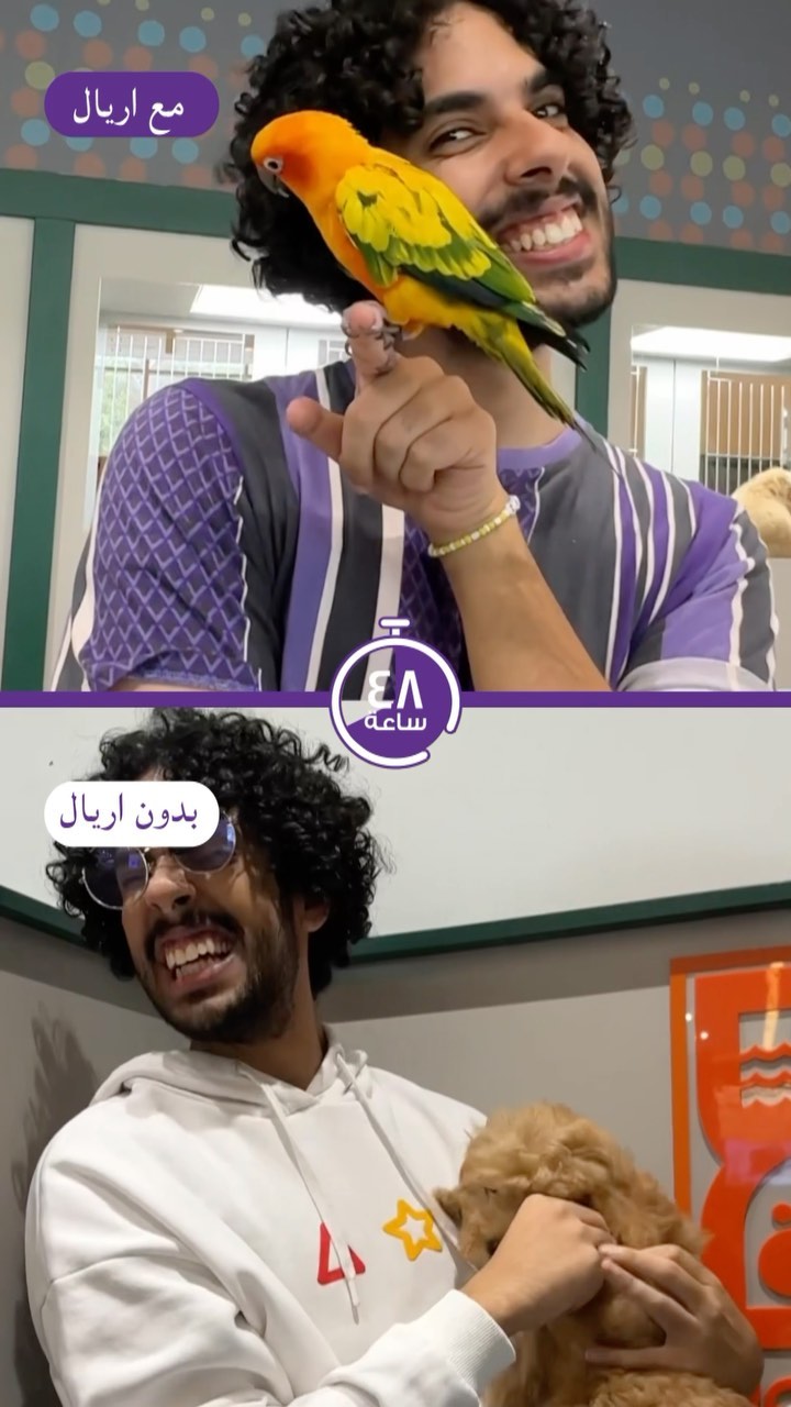 Instagram post by @zozobakrtv for Ariel India. Caption reads: لون البنفسجي طلع يلبق علييّ💜😂
لا تتعب نفسك....