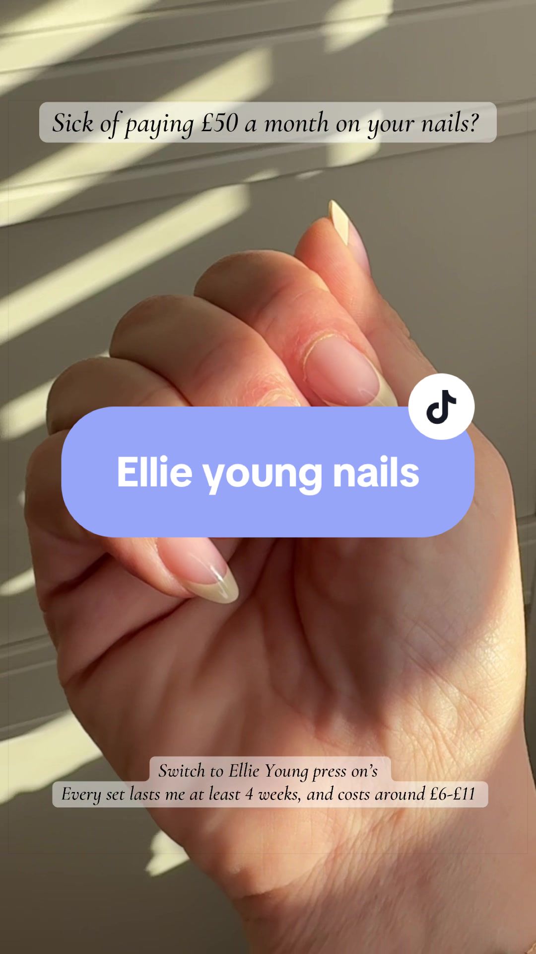 TikTok post by @laura.ttshop for Ellie Young Beauty Shop. Caption reads: I’ll never go back! @Ellie Young Beauty LTD....