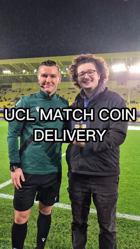 Instagram post by @theunitedstrand for Crypto.com. Caption reads: UCL Match Coin Delivery 🪙 Invited by....