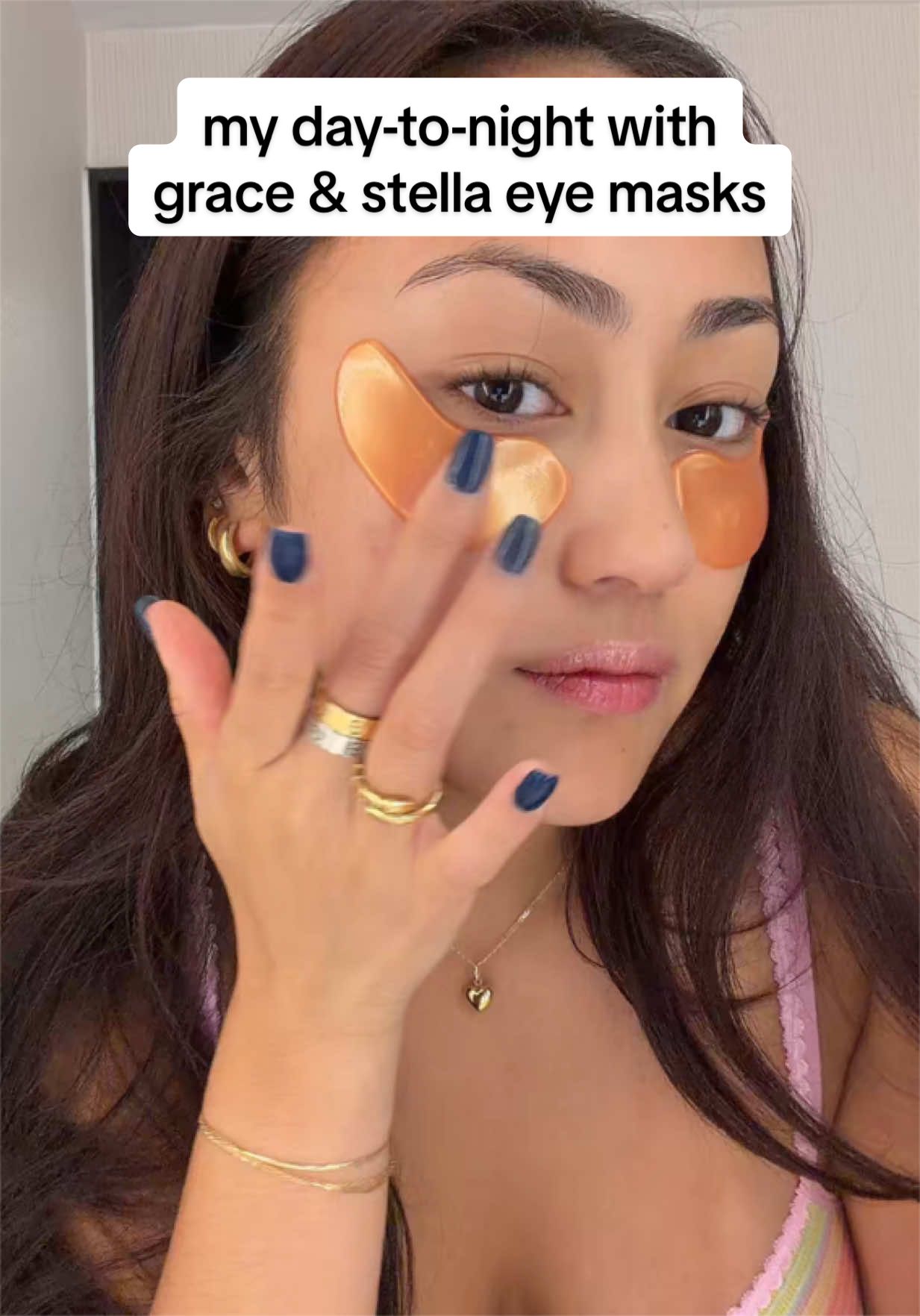 TikTok post by @iamsofiajavier for Grace and Stella Russia. Caption reads: #ad my day-to-night routine is not complete....