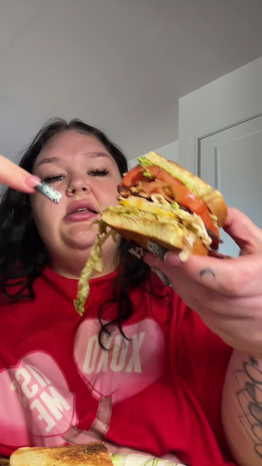 TikTok post by @tallglassofjess for Join Amble. Caption reads: i love @@Join Amblefor helping me stay on track....