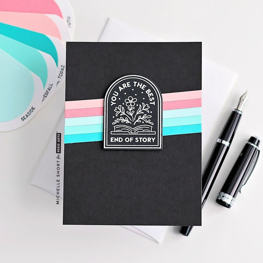 Instagram post by @thecardgrotto for Hero Arts. Caption reads: [...] Saturday to you! Today I’m using the....