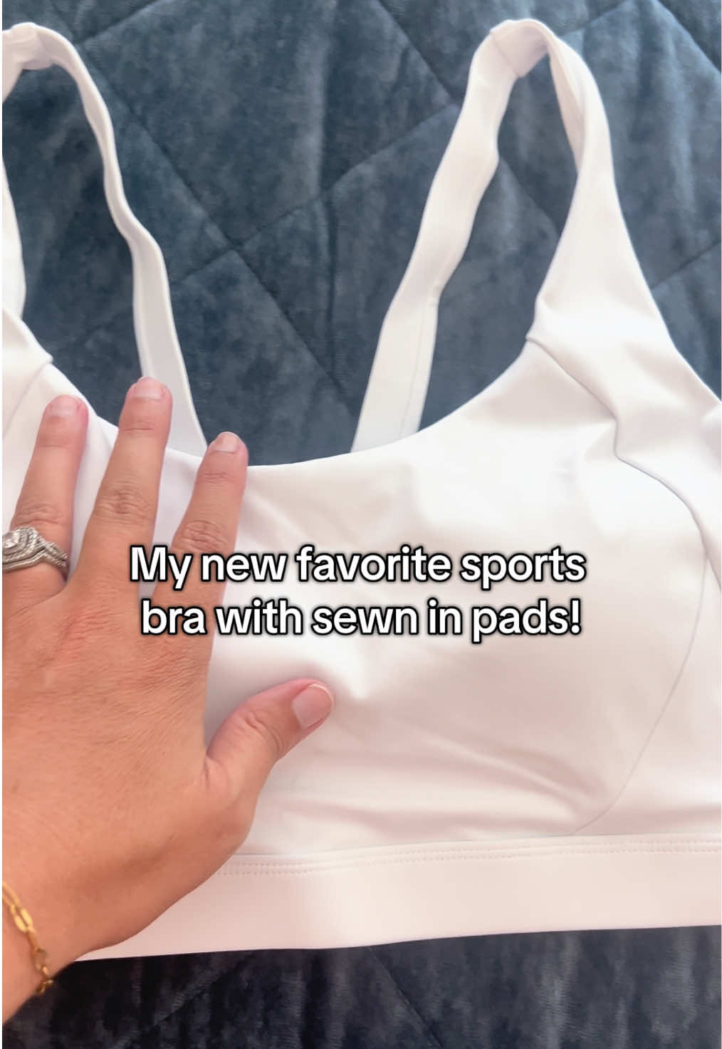 TikTok post by @kait_rainey for Running Girl. Caption reads: [...] #bra #fyp #tiktokmademebuyit @RUNNING GIRL.