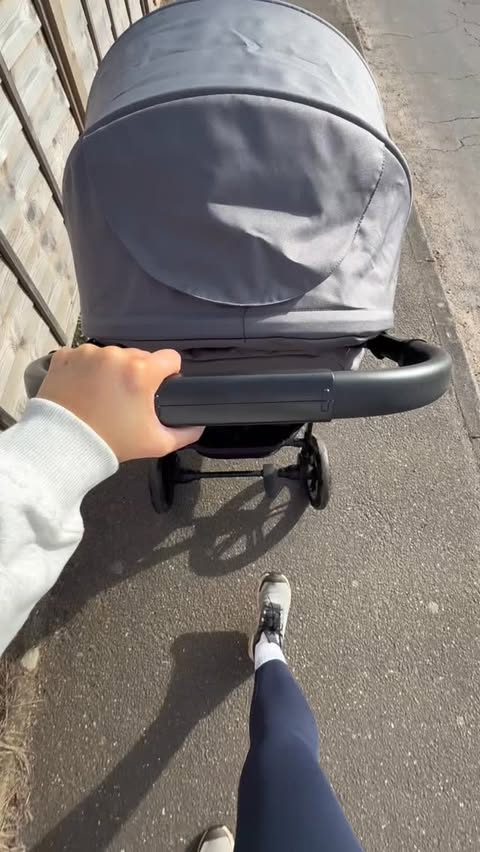 Instagram post by @athomeinsuffolk_ for Pramworld. Caption reads: [...] Shop N Care Stroller from @pramworld is an....