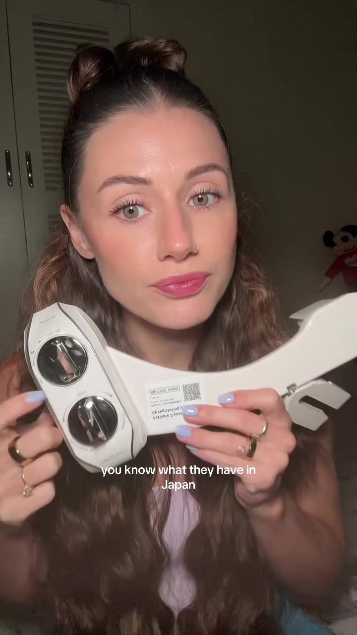 TikTok post by @nickellemick for LUXE Bidet. Caption reads: You’ll never feel cleaner @LUXE Bidet .