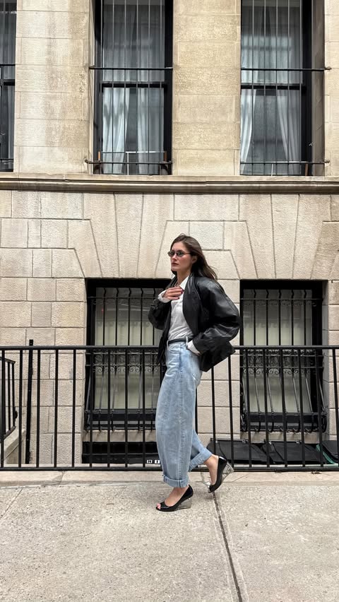 Instagram post by @nicoleadalina for thredUP. Caption reads: my @thredup finds & how i styled them !! [...].