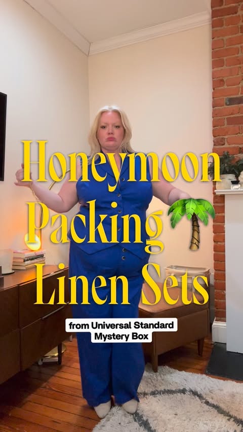 Instagram post by @heyseantaylor for Universal Standard. Caption reads: Embarking outfit?? 🛳️ @universalstandard #ad....
