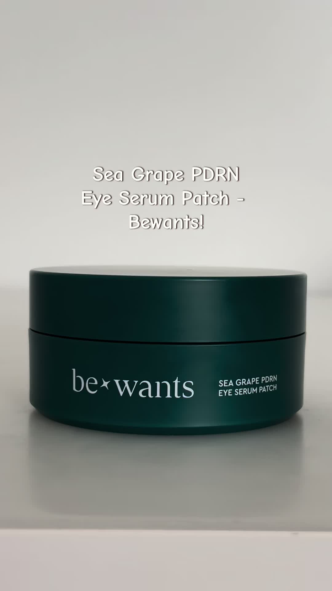 TikTok post by @iiheartbeautyy for Hwahae Global Official. Caption reads: Best Eye Patches! Now on Amazon!~ @bewants....