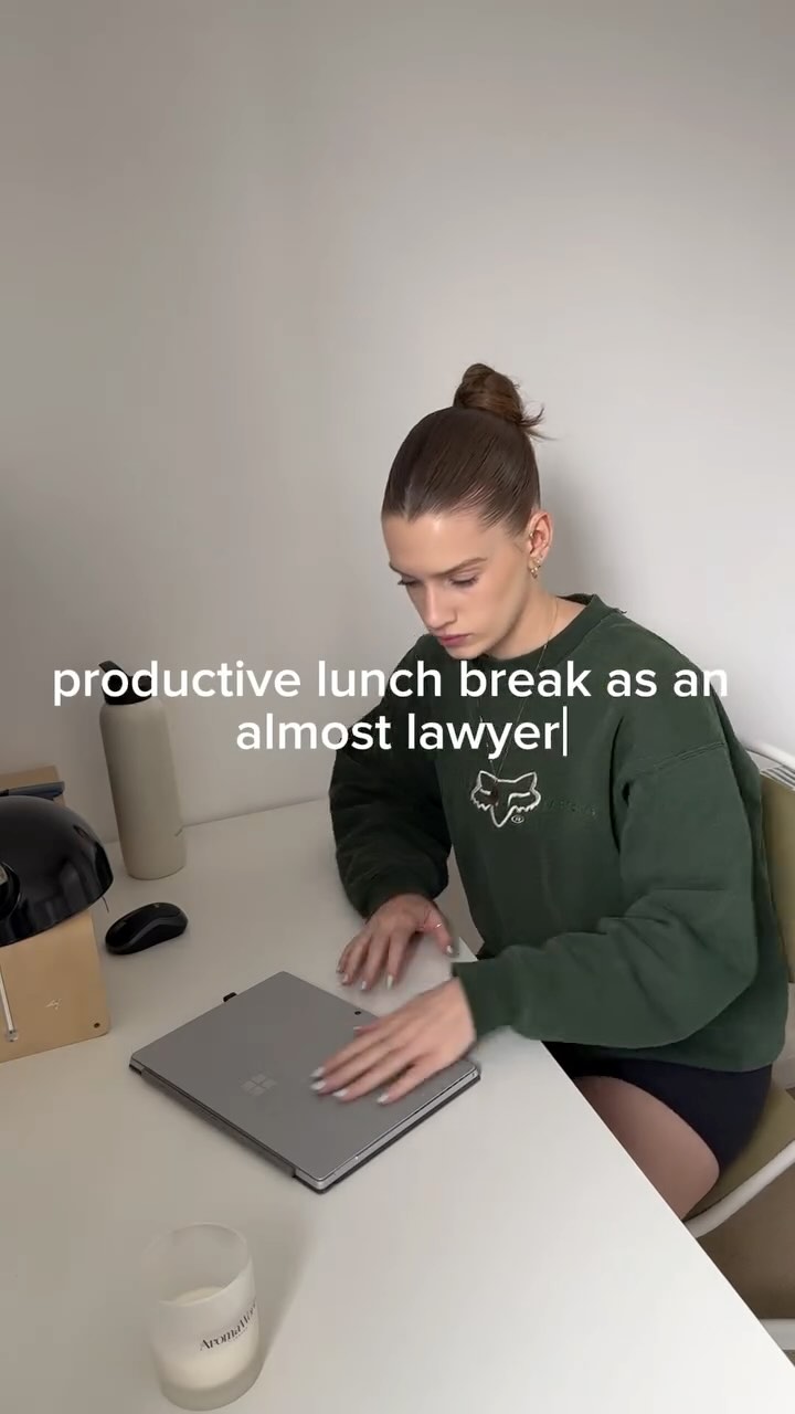 Instagram post by @libbiemiles for Waterdrop. Caption reads: Ad a lunch break making the most of that 1 hour in....