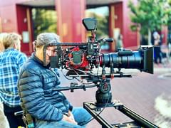 Instagram post by @brianaichlmayr for SmallHD. Caption reads: Peek-a-boo! 🫣.