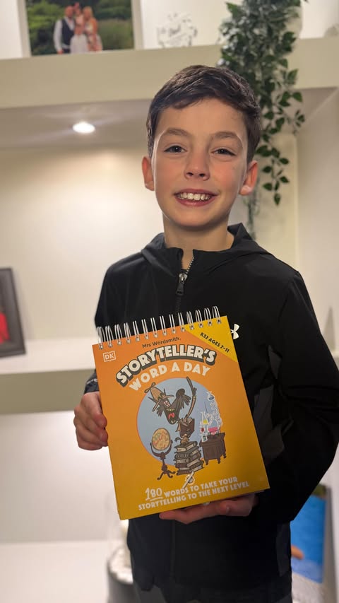 Instagram post by @adventures_withthehammonds for Mrs Wordsmith. Caption reads: [...] using Storyteller’s Word‑A‑Day from Mrs....