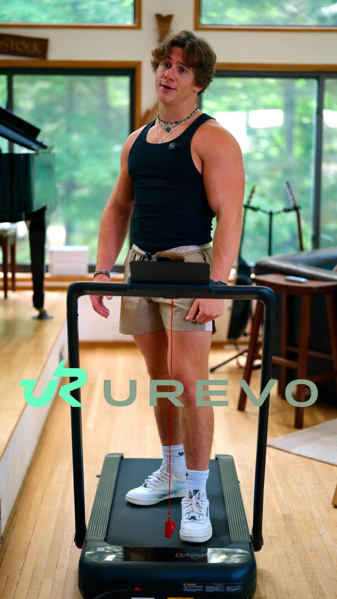 Instagram post by @dylan.kolak for UREVO. Caption reads: [...] but rather your cardio game. 🔑  The UREVO....