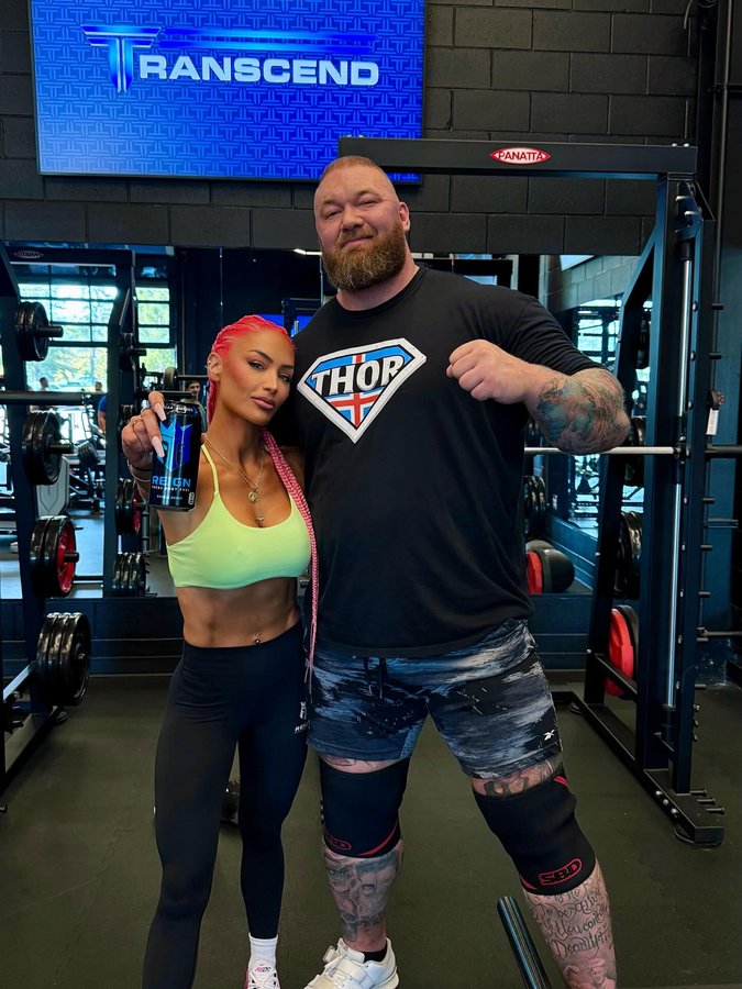 Instagram post by @natalieevamarie for Reign Body Fuel. Caption reads: Always making it #Reign wherever we go 🔋....