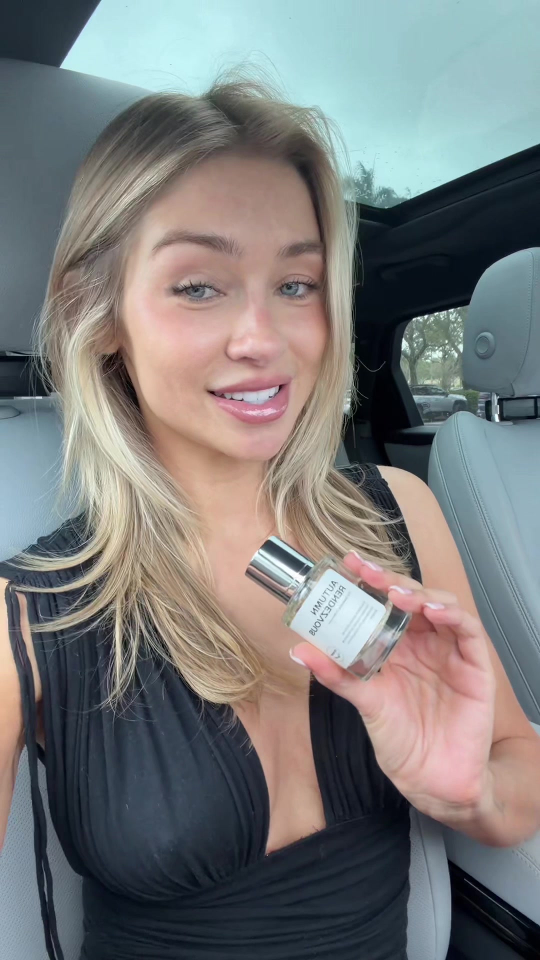 TikTok post by @morgavery for Dossier. Caption reads: @Dossier Perfume #dossierpartner .