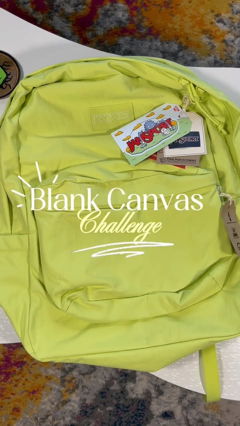Instagram post by @rugawd for JanSport. Caption reads: [...] Canvas, your rules. Make It yours. ♥️....
