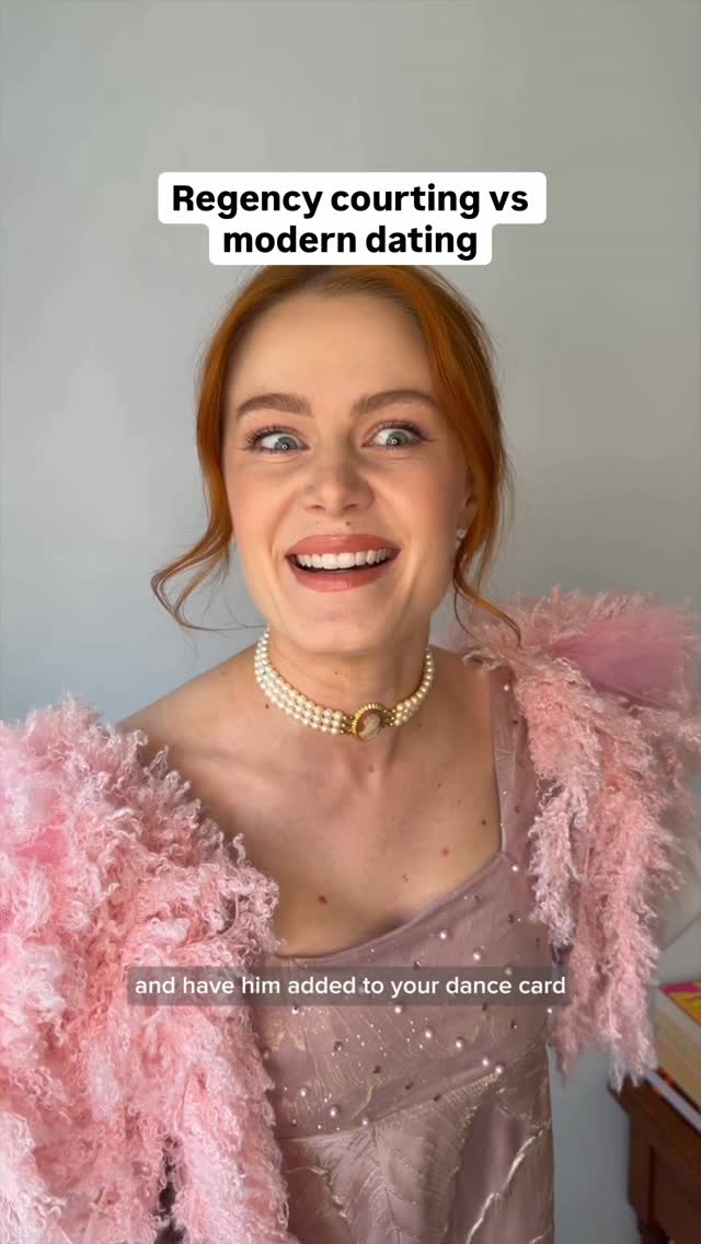 Instagram post by @maddy_macrae_ for Tinder. Caption reads: [...] in 2026... let thy Swipe Season begin on....