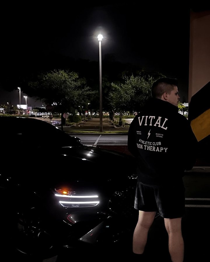 Instagram post by @manuel_c_yanes for Vital Apparel. Caption reads: Super excited to create new content with....