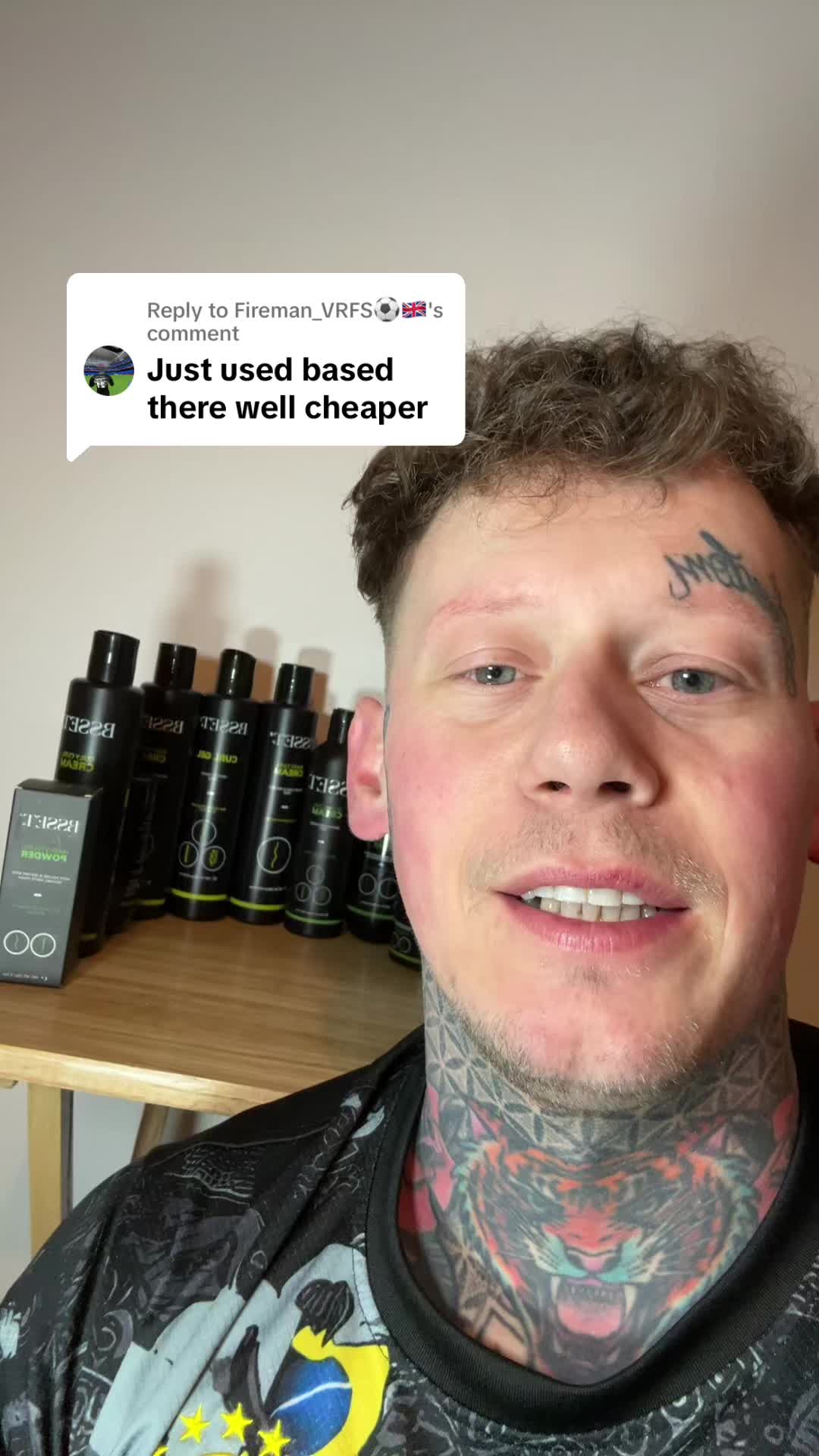 TikTok post by @jamesrobo30 for BSSET. Caption reads: [...] use hair styling product is…. Ahh yeah....