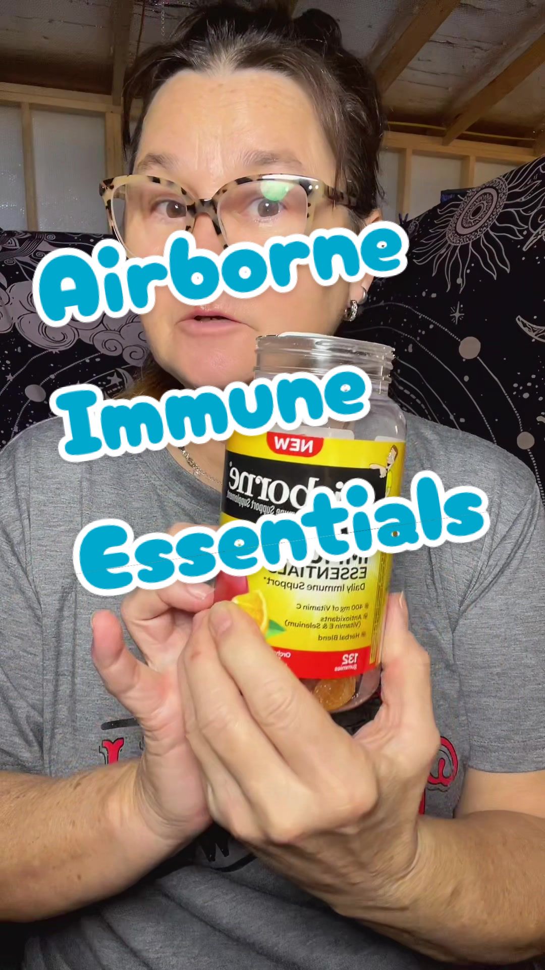 TikTok post by @themole2005_official for Airborne. Caption reads: #airborne #immunesupport #bewell [...].